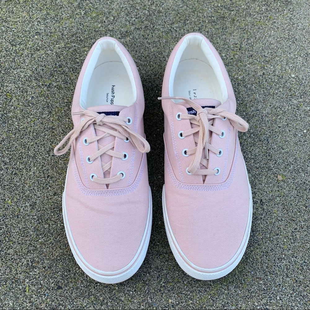Hush Puppies Bounce Medium Moyen Sneakers Shoes // Size 11 // Blush Pink